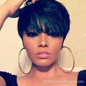 best sale wave short pixie wig top quality pixie curly short wigs wholesale price pixie cut machine made wig